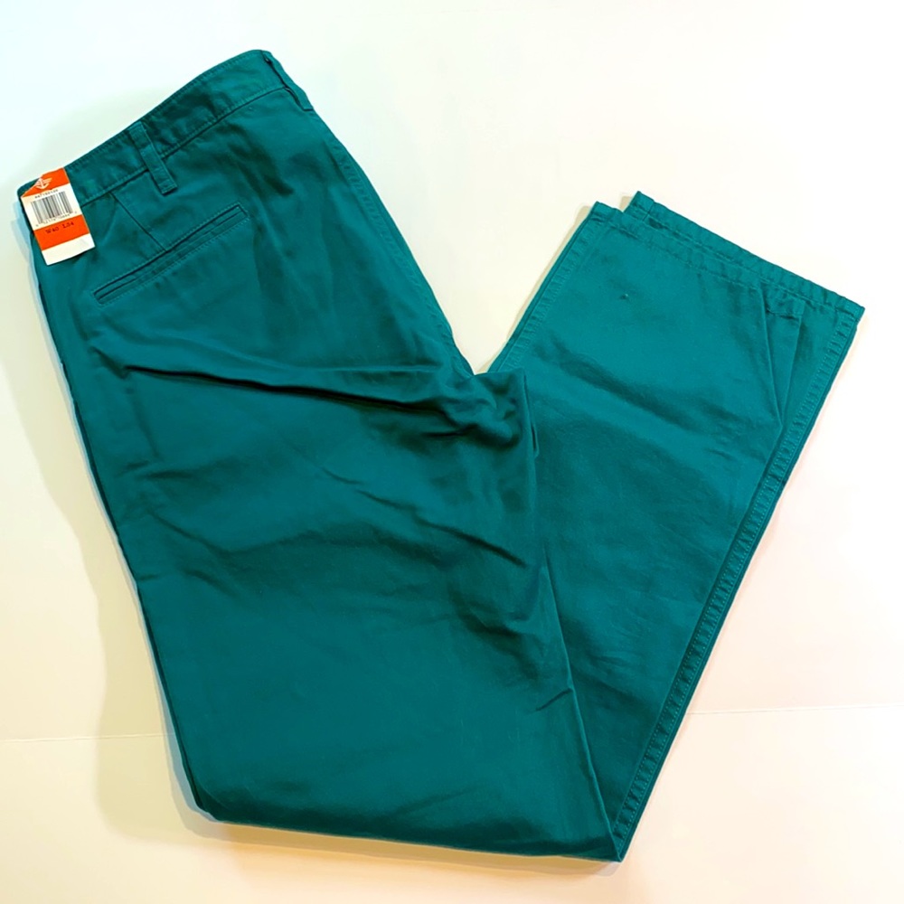 Dockers Alpha Slim Size 40 x 34 Slim Tapered Fit 100% Cotton Khaki Jeans New - Picture 9 of 14
